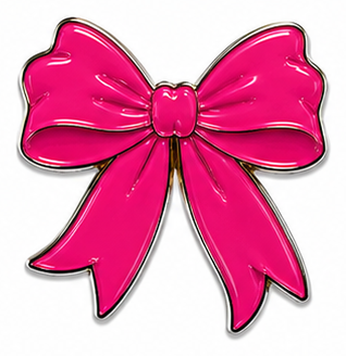 Bow - Hot Pink - Premium Metal Stickers | Phone, Laptop, Tablet & Tumbler Accessories