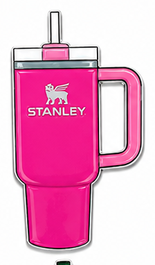 Stanley - Hot Pink - Premium Metal Stickers | Phone, Laptop, Tablet & Tumbler Accessories