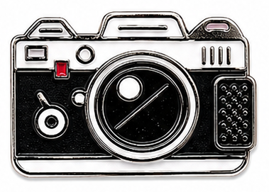 Black Camera - Premium Metal Stickers | Phone, Laptop, Tablet & Tumbler Accessories