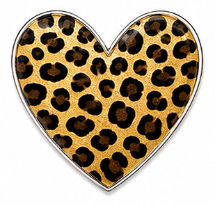Cheetah Heart - Premium Metal Stickers | Phone, Laptop, Tablet & Tumbler Accessories