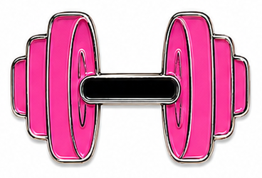 Gym - Pink - Premium Metal Stickers | Phone, Laptop, Tablet & Tumbler Accessories