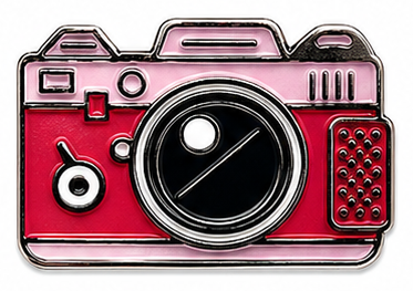 Pink Camera - Premium Metal Stickers | Phone, Laptop, Tablet & Tumbler Accessories